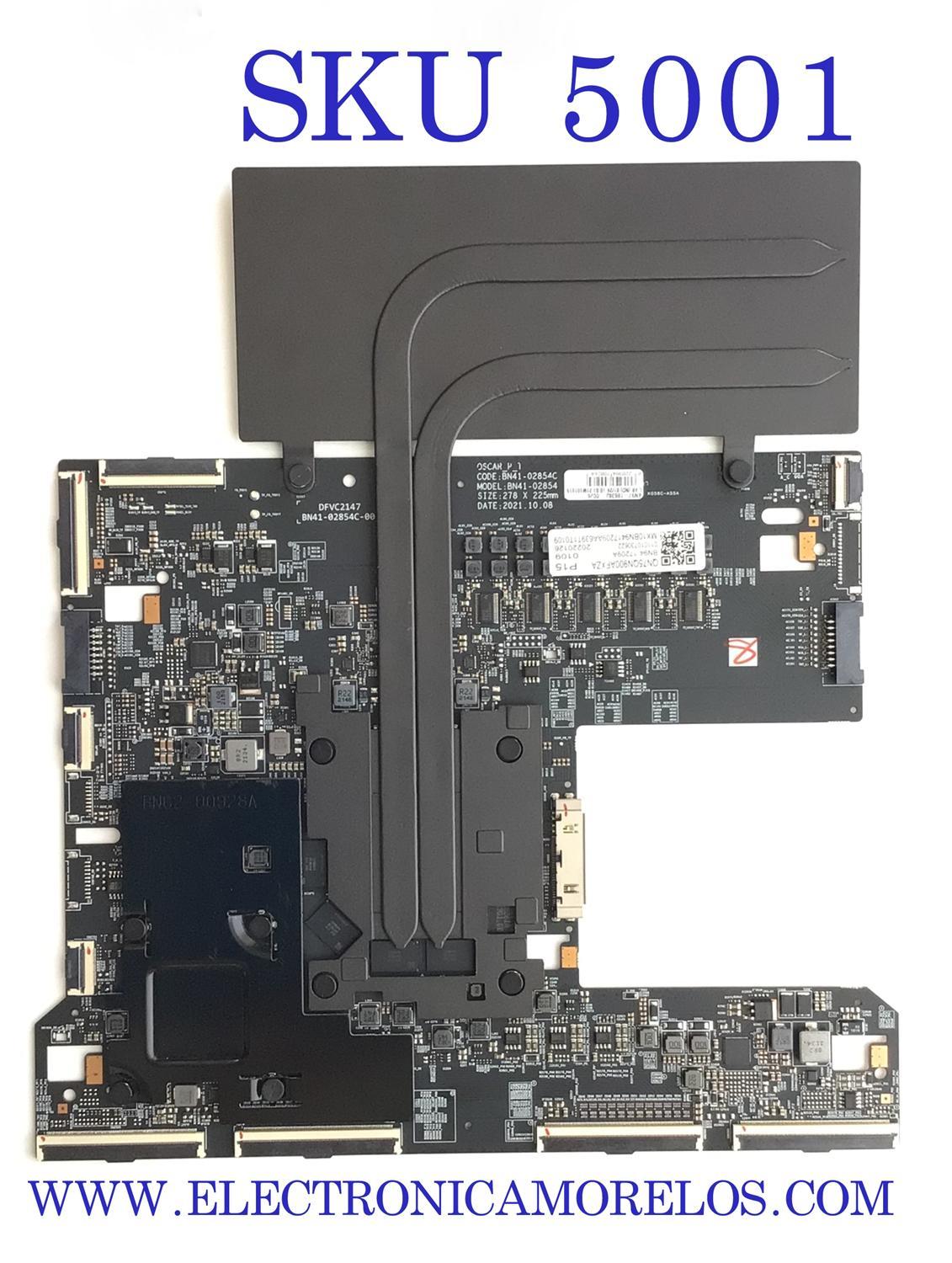 MAIN PARA TV SAMSUNG QLED 8K RESOLUCION (7680 x 4320) CON HDR / NUMERO DE PARTE BN94-17209A / BN41-02854C / BN9417209A / 17209A / BN97-18638J / 011010730622 / PANEL CY-TA075JLAV1H / MODELO QN75QN900AFXZA AA01